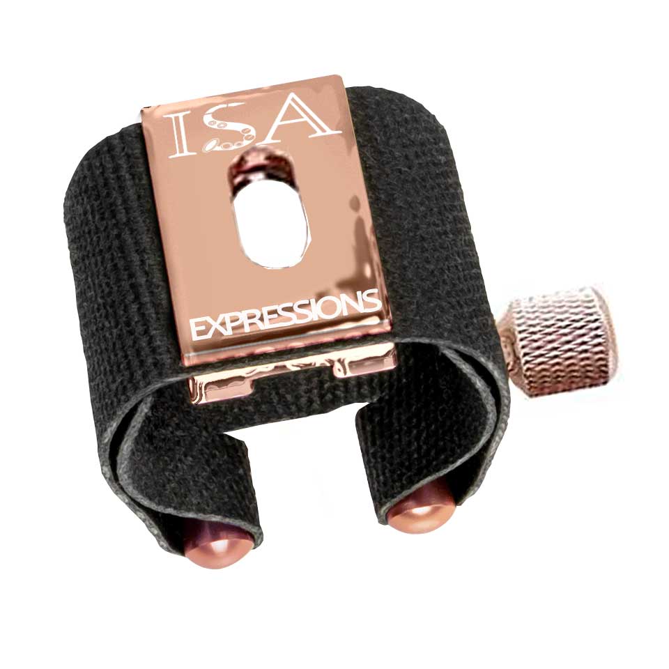 ISA監修 エクスプレッションズ リガチャー アルトサックス ローズゴールドプレート