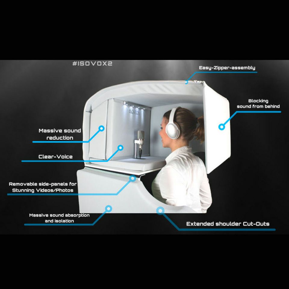 ISOVOX2/宅録ヴォーカリスト用パーソナル防音ヘッドブース