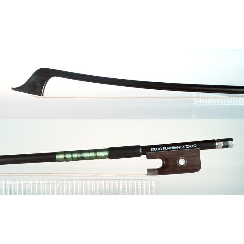 【ヒューメビアンカ】カーボン製チェロ弓　4/4サイズ　毛替え済み ヒューメビアンカ】カーボン製チェロ弓 4/4サイズ 毛替え済み