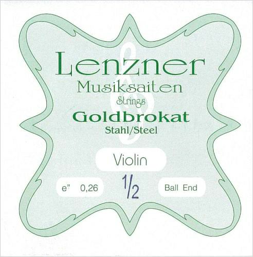 ヴァイオリン弦ゴールドブロカット・Ｅ線（1/2サイズ用0.26）