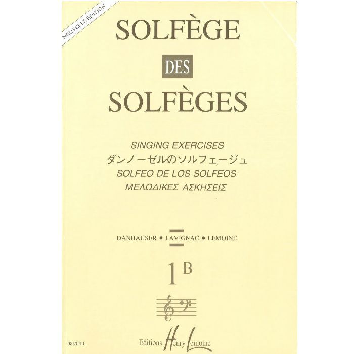 ダンノーゼル：ソルフェージュ 声楽教則本】 ダンノーゼルのソルフェージュ1B/Solfege des
