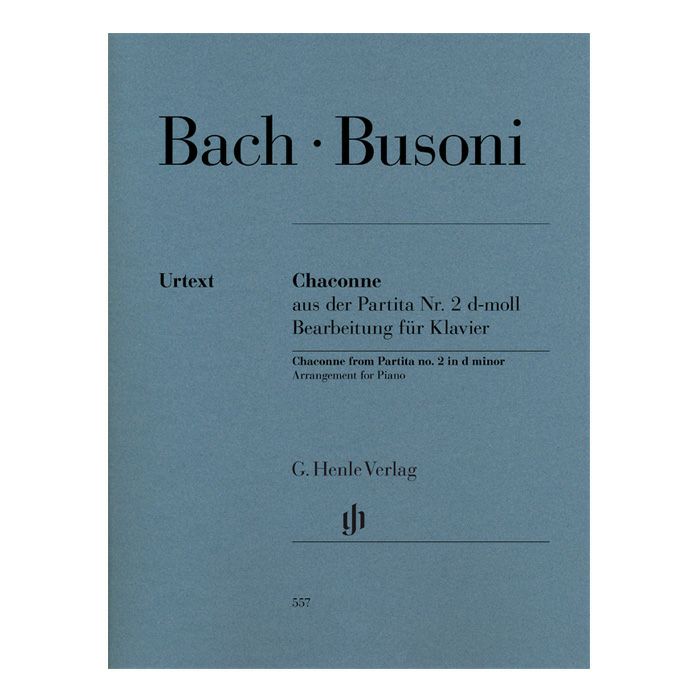 シャコンヌ、無伴奏ヴァイオリン・パルティータ第2番より：ピアノ独奏編曲
