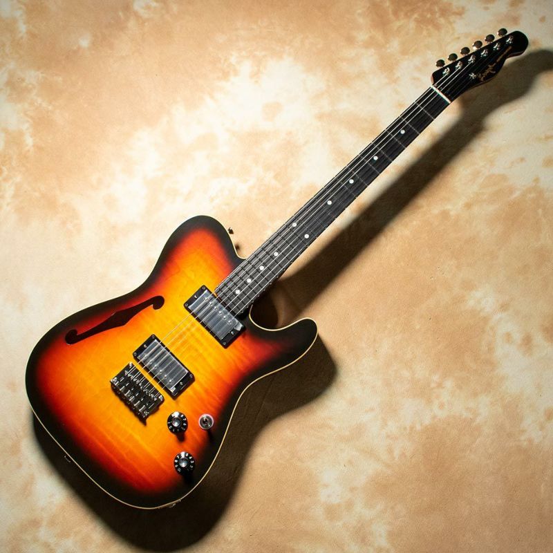 K.Nyui Custom Guitars/KNTE Semi-Hollow Thinline Tobacco Sunburst | 宮地楽器  ららぽーと立川立飛店 公式オンラインショップ