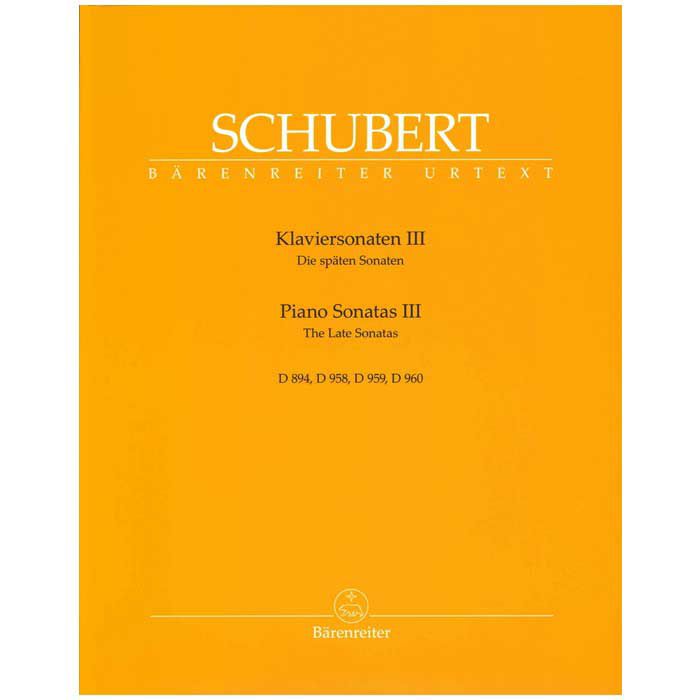 【ピアノ楽譜】ピアノ・ソナタ全曲：３巻セットシューベルト